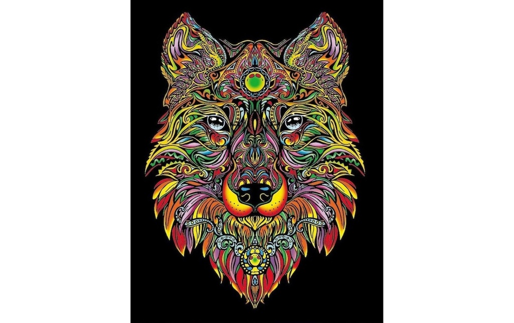 TATARUGA Image de velours A3 loup
