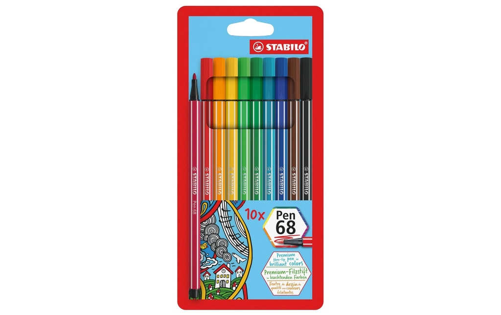 STABILO Pen 68 boîte en carton