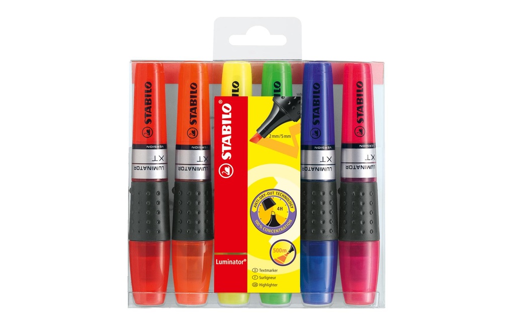 STABILO Luminator étui (6 pces)