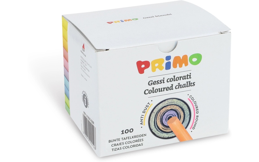 PRIMO Craie sanc pouss.ass.pr.tabl. (100 pces)
