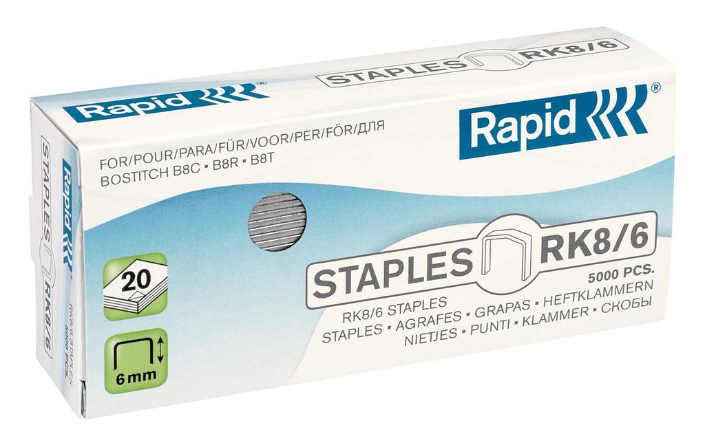 RAPID Agrafes RK8/6 (5000 pces)