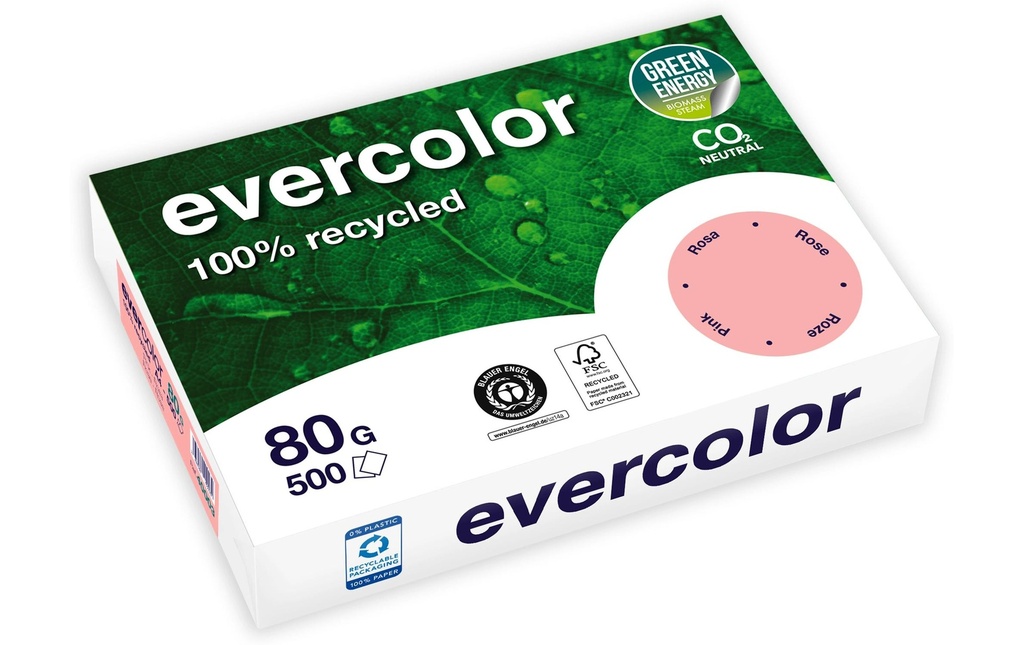 CLAIREFONTAINE Pap.copie A4 80g rose (500 pces)