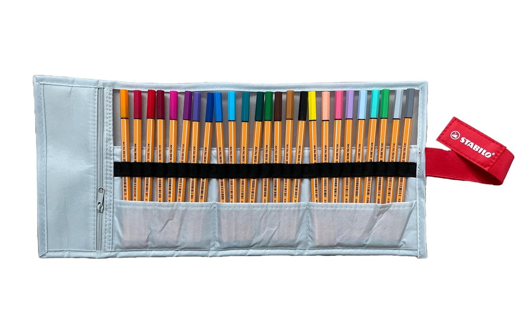 STABILO Point 88 set-roller gris past. (25 pces)