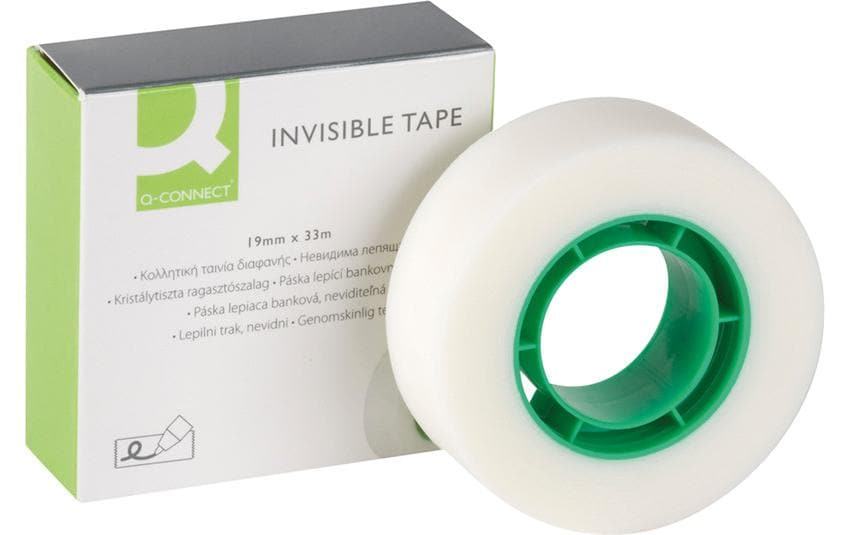 Q-CONNECT Rub.adhés. 19mmx33m Premium (33 pces)