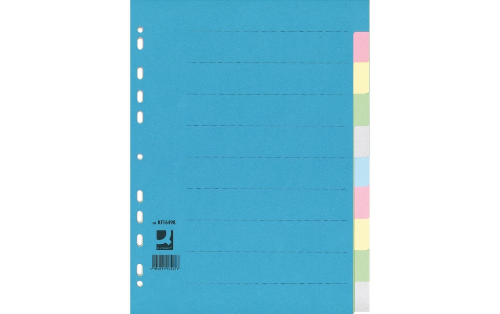 Q-CONNECT Répert.A4 carton 10ongl.