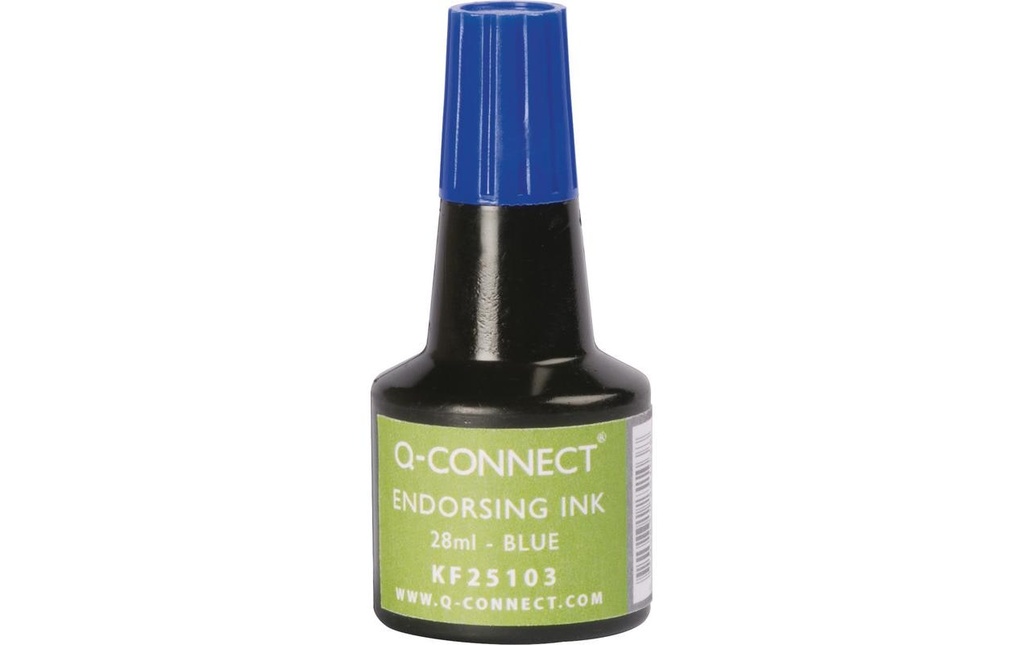 Q-CONNECT Encre à tampon 28ml bleu (28 pces)