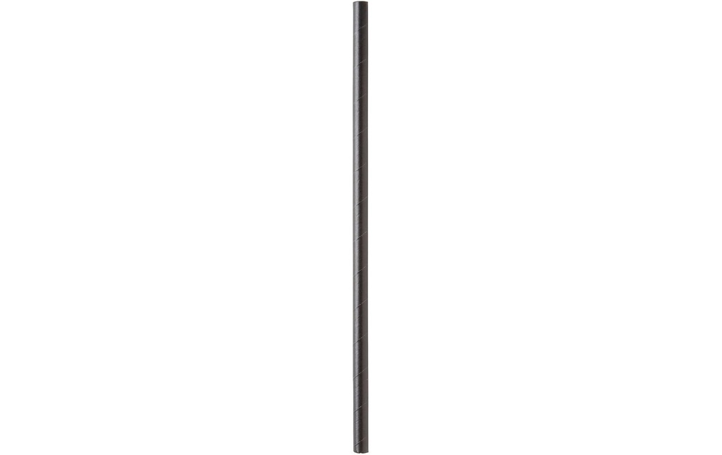 DUNI Paille en papier Ø8mm noir (100 pces)