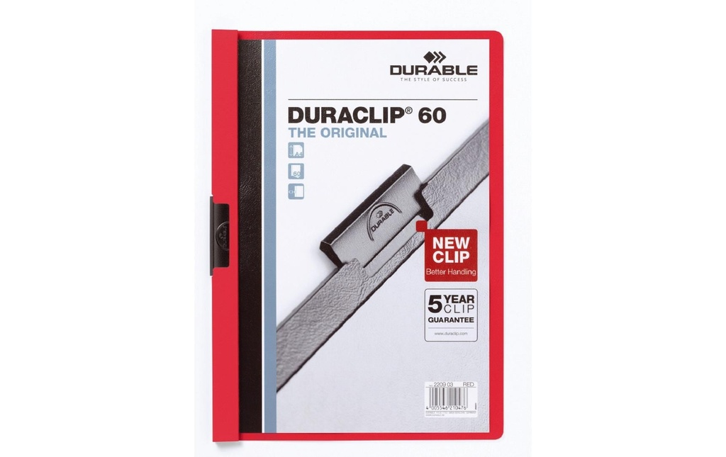 DURABLE DURACLIP 60 rouge