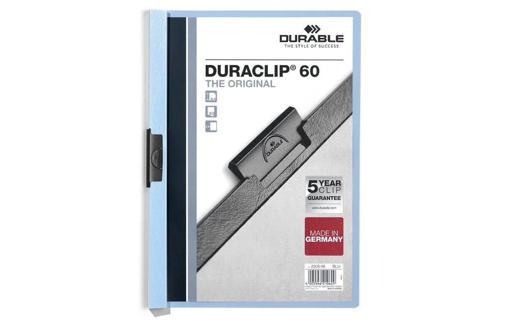 DURABLE DURACLIP 60 bleu clair