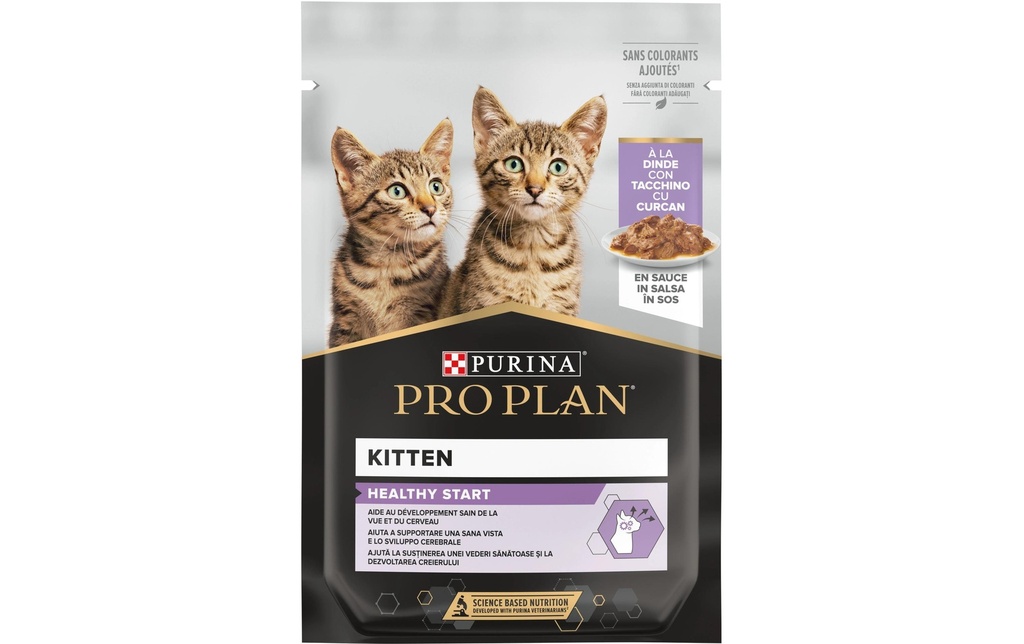 Purina Pro Plan Kitten Healthy Start en sauce à la dinde 26 x 85 g