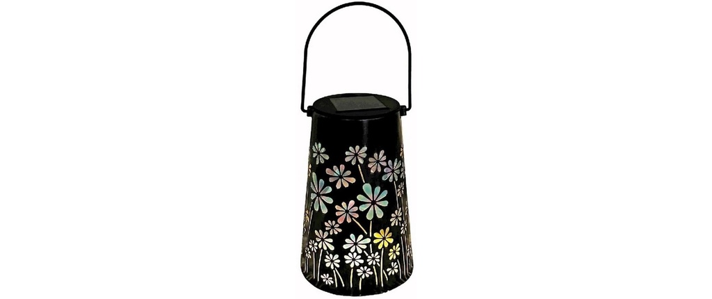 Dameco Lanterne solaire à LED en métal avec 1 LED