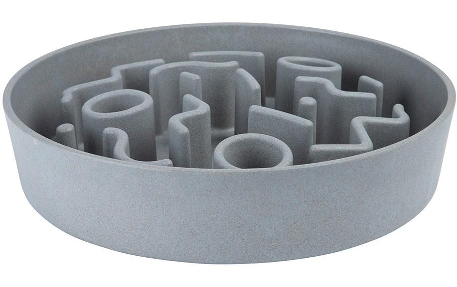 District 70 Bol en bambou Bamboo Dog Slow Feeder Ø 28 cm, Ice-Blue