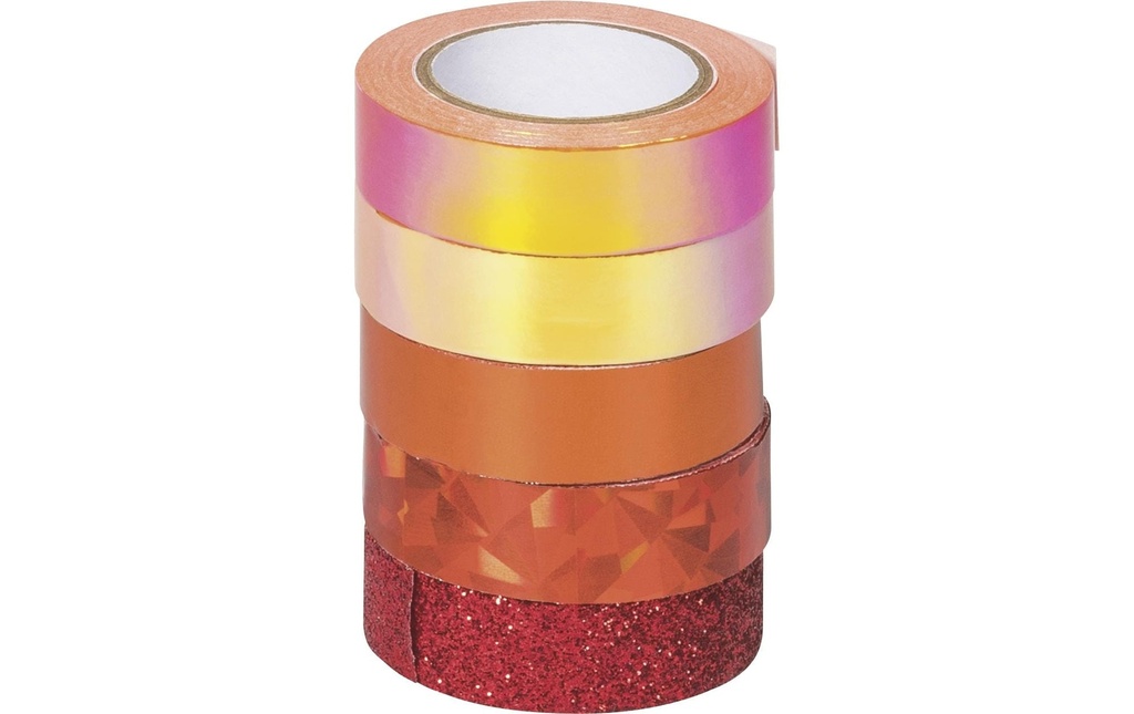Heyda Ruban Washi Effekt Mix Basic Orange