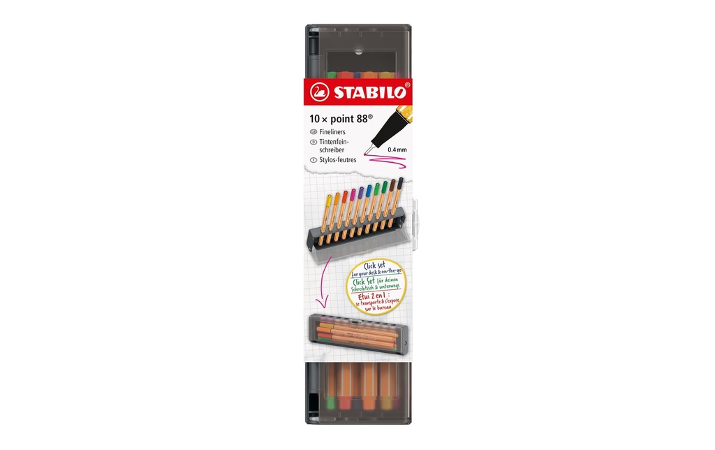 STABILO Point 88 Click Box (10 pces)
