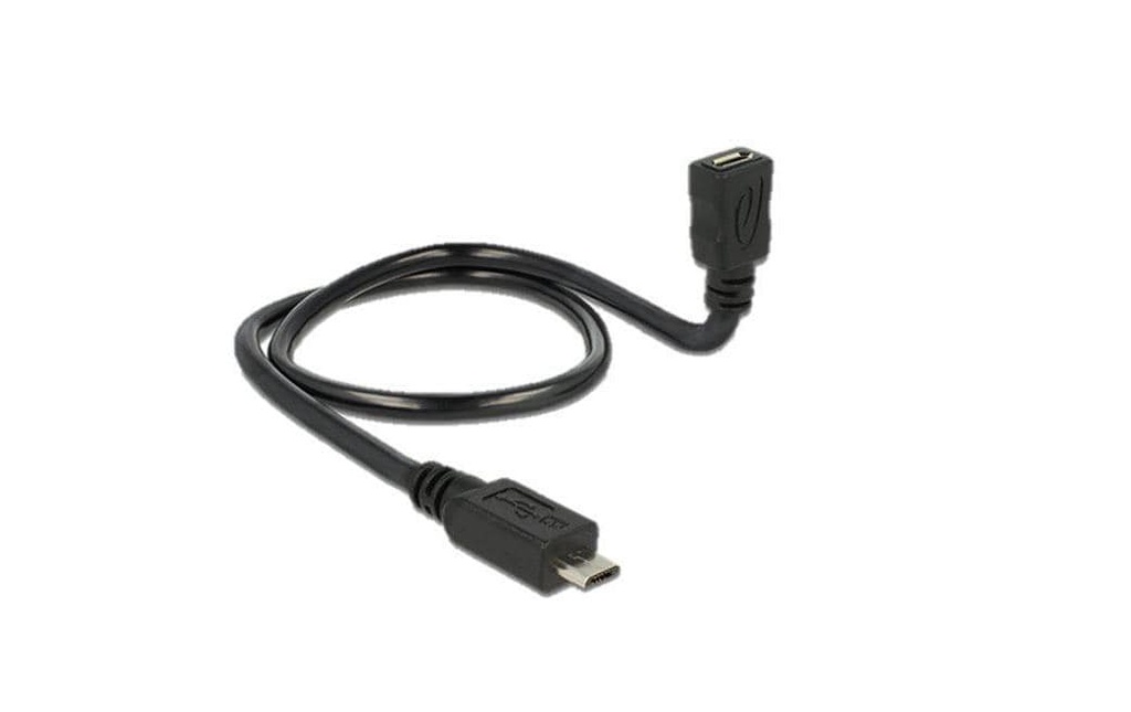Delock Câble OTG USB ShapeCable Micro-USB B - Micro-USB B 0.5 m