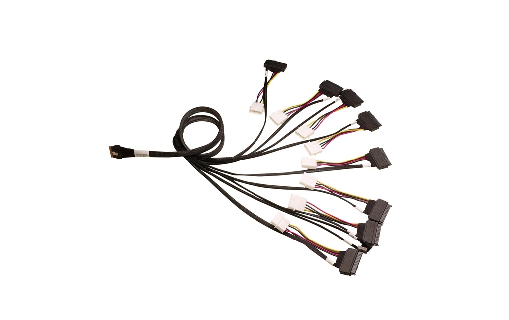 Broadcom Câble SAS SFF-8654 - 8x SFF-8639, 100 cm