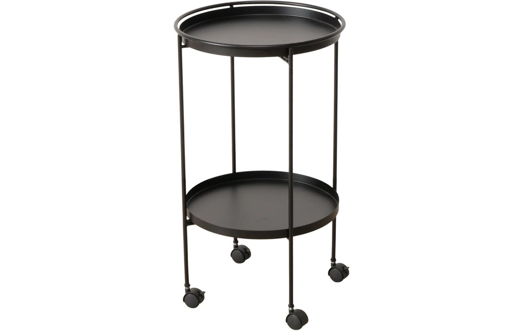 Boltze Table d'appoint Alfonso 40 x 71 cm, noir