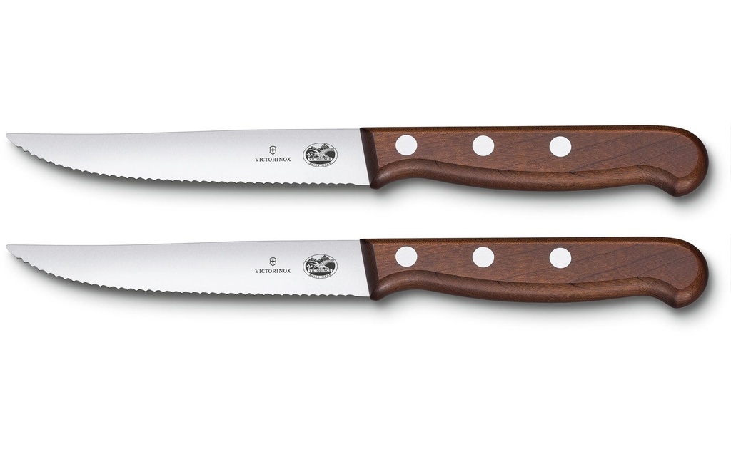 Victorinox Jeux de couteaux à steak et pizza 2 Pièce/s, bois d'érable