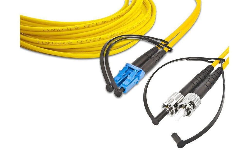 Lightwin Câble patch à fibre optique Singlemode LC – ST, OS2, Duplex, 5 m