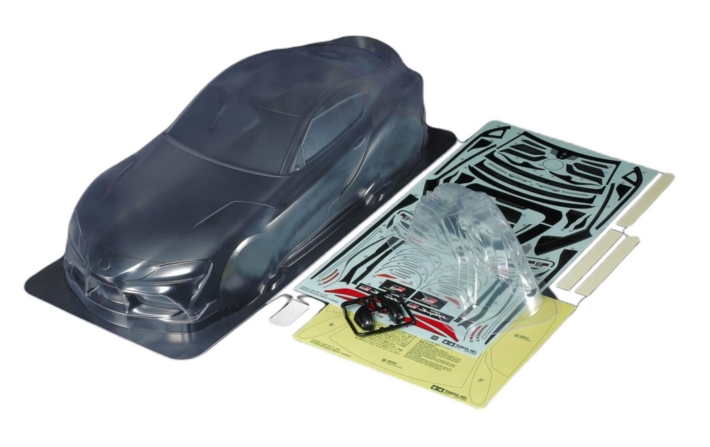 Tamiya Carrosserie Toyota GR Supra, non peinte, 190 mm, 1:10