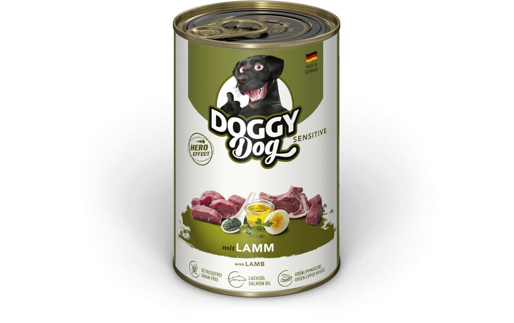 DOGGY Dog Alimentation humide Boîte Agneau Sensitive 400 g