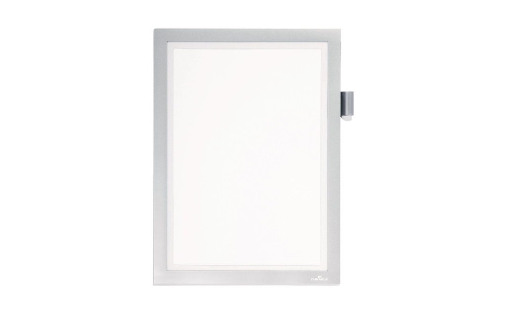 DURABLE DURAFRAME Note A4 argent mét.
