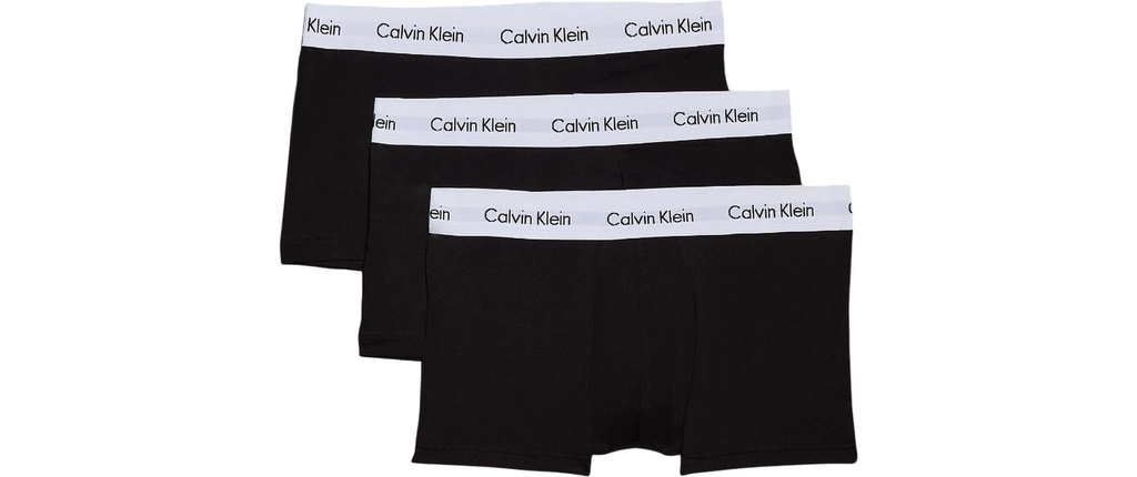 Calvin Klein Wäsche 3P Low Rise Trunk Noir, XL