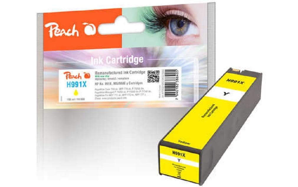 Peach Encre HP No 991X (M0J98AE) Yellow