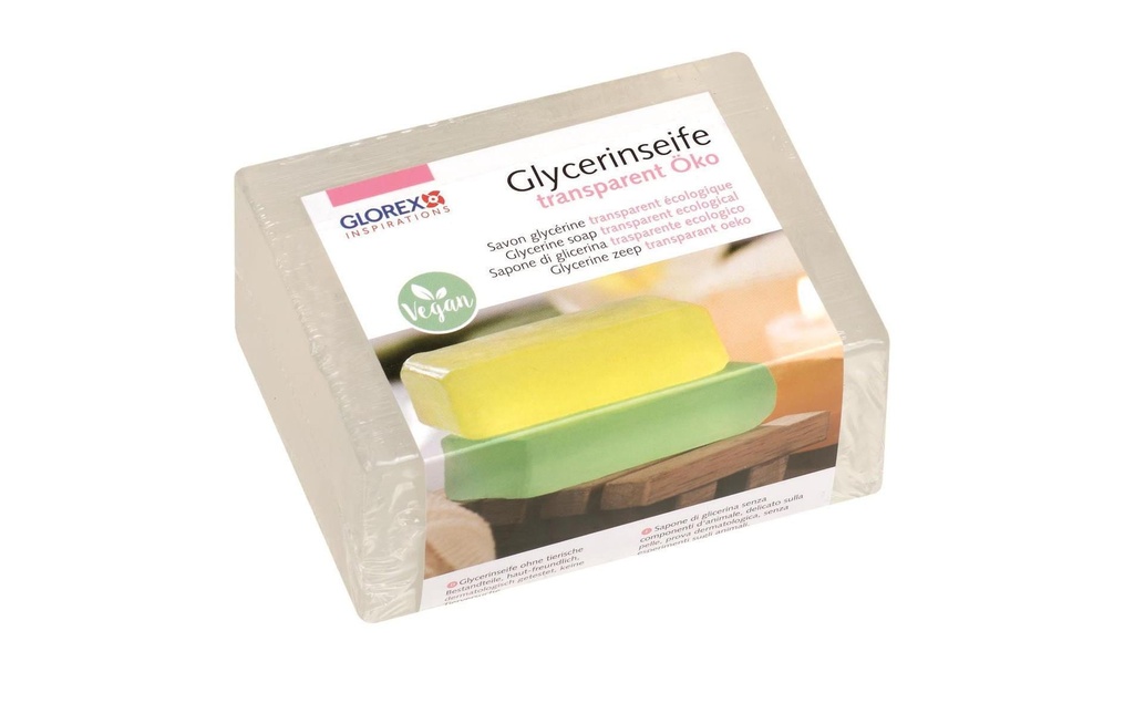 Glorex Savon à la glycérine Éco 500g, transparent