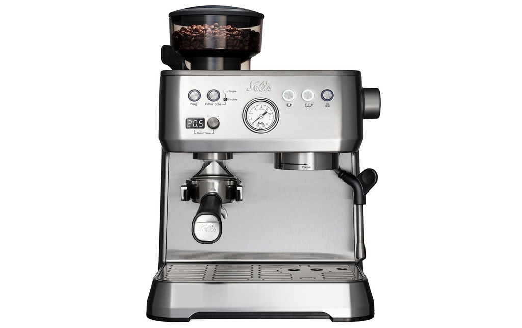 Solis Machine à expresso Grind & Infuse Perfetta Argenté