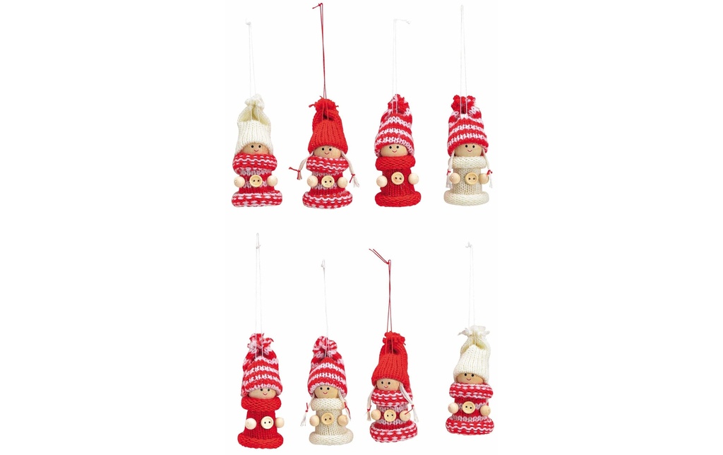 G. Wurm Décoration de Noël Enfants d'hiver Ensemble de 8