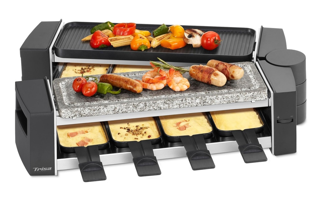 Trisa Grill à raclette Vario Fun 8 personnes