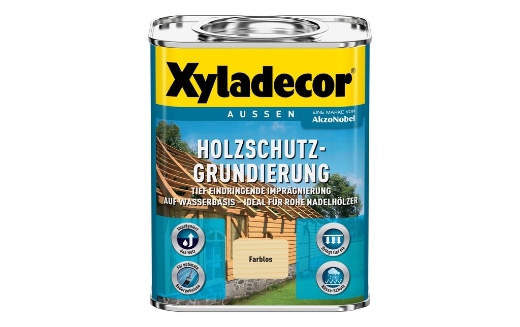 Xyladecor Primaire de protection du bois, à base d'eau, 2.5 L