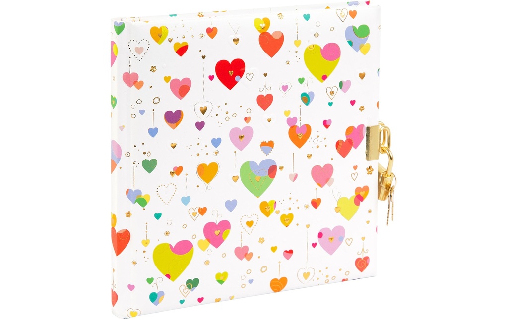 Goldbuch Journal intime Heart light 96 pages, 16.5 x 16.5 cm