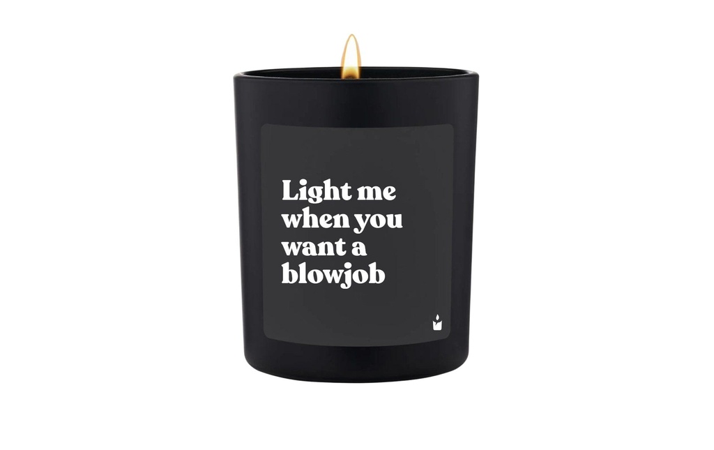 ChattyCandles Bougie parfumée Light me when you want a blowjob 6.7 x 8 cm