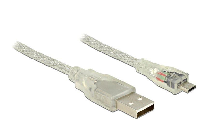 Delock Câble USB 2.0  USB-A - Micro-USB B 0.5 m