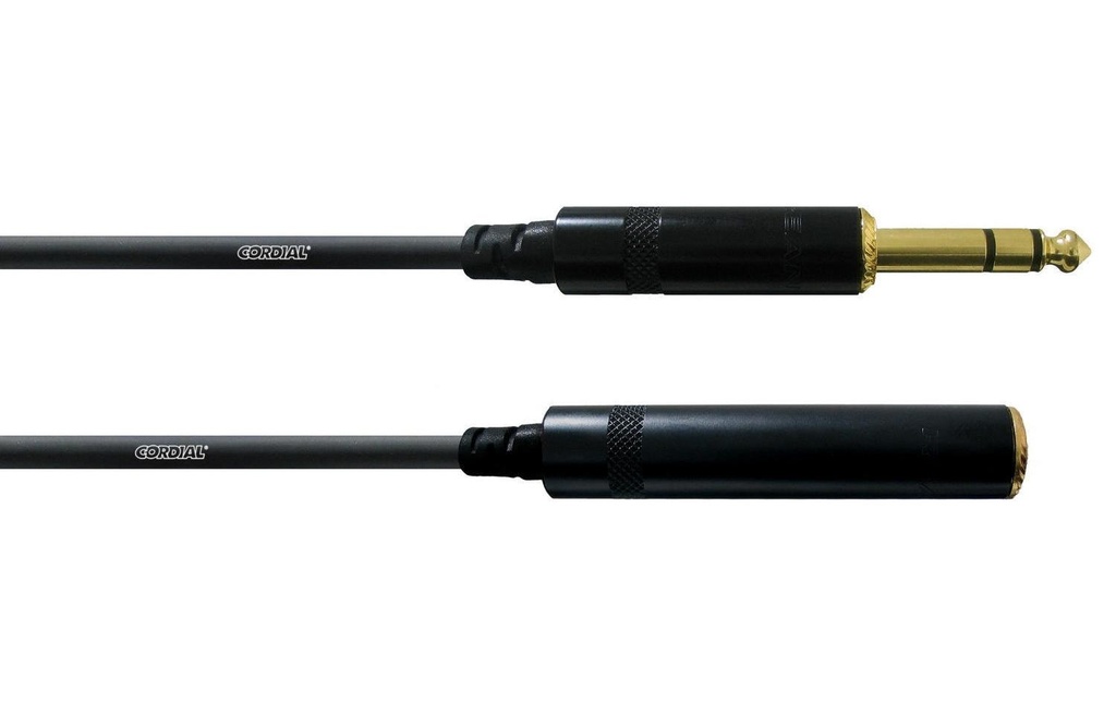 Cordial Câble audio CFM 3 VK jack 6.3 mm - jack 6.3 mm 3 m