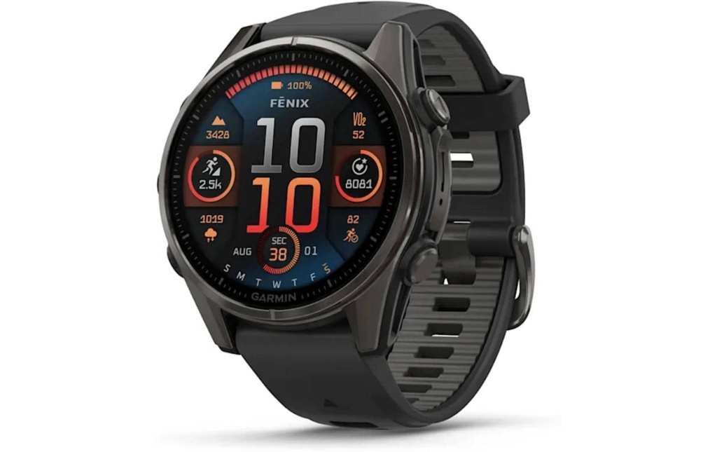 GARMIN Montre de sport Fenix 8 AMOLED Sapphire, 43 mm Anthracite