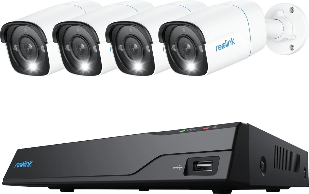 Reolink Kits de surveillance NVS8-8 MB4 Bullet, y compris disque dur de 2TB