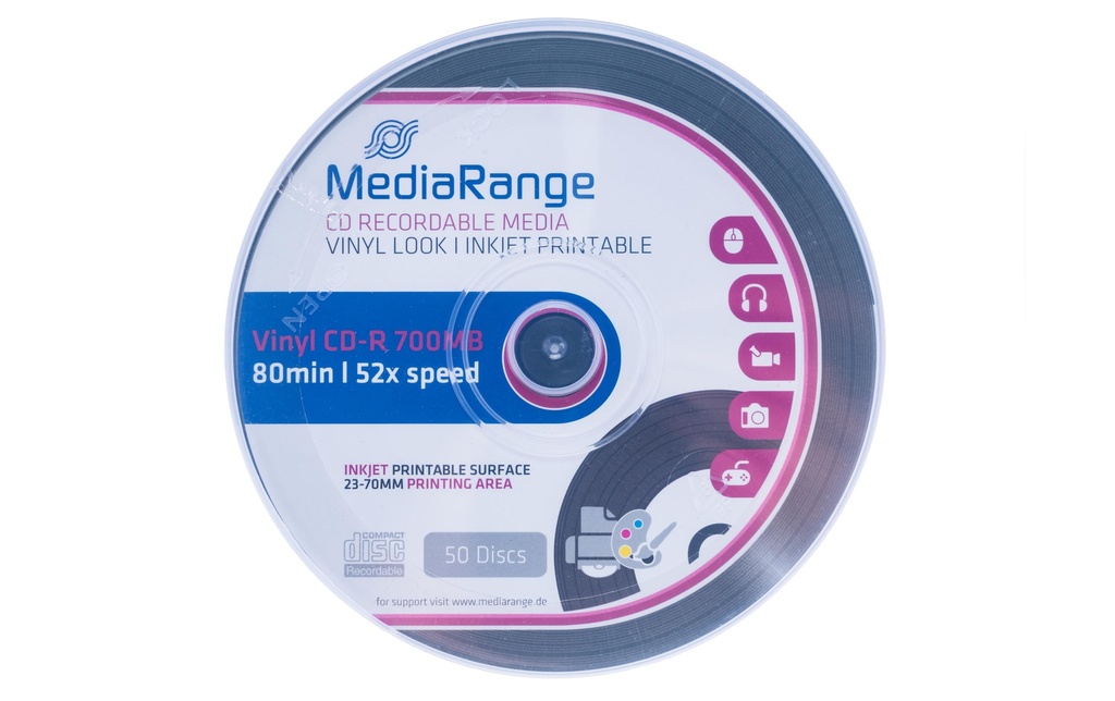 MediaRange CD-R Support 700 MB, broche (50 pièces)