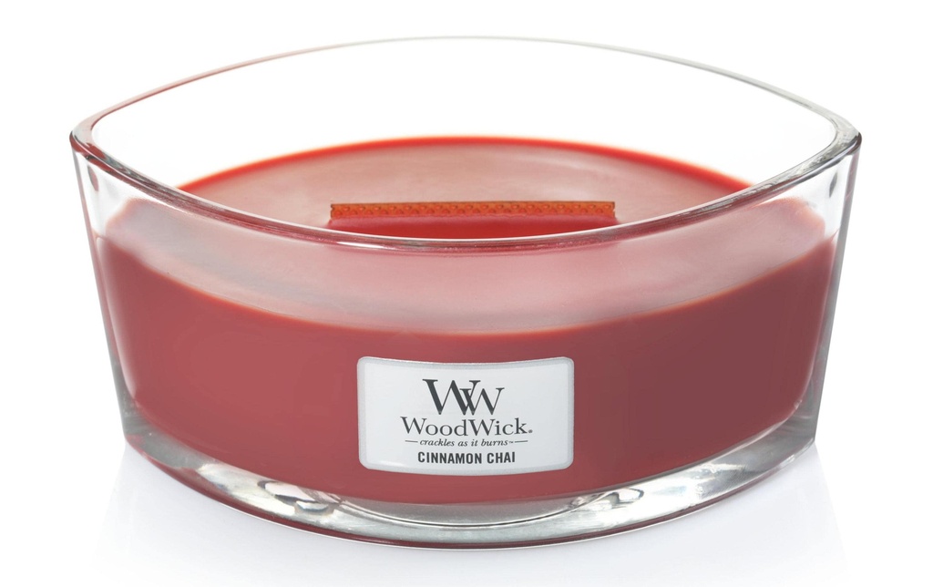 Woodwick Bougie parfumée Cinnamon Chai Ellipse