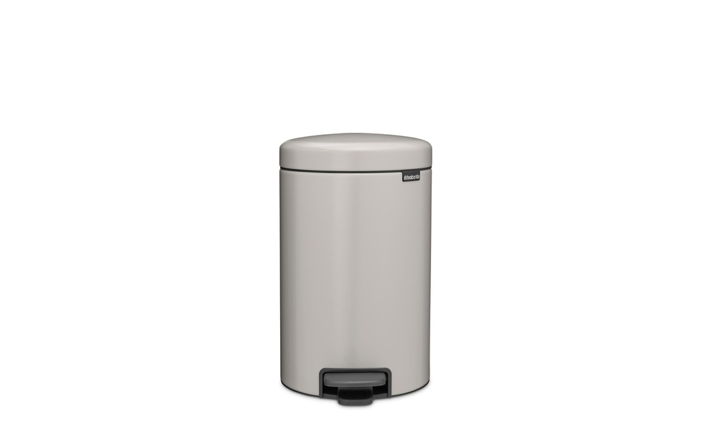 Brabantia Poubelle à pédale NewIcon 12 l, Gris clair