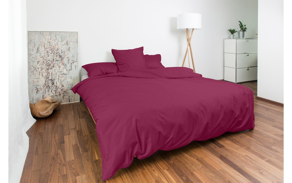 Night Fashion Housse de duvet Edi 240 x 240 cm, Mûre