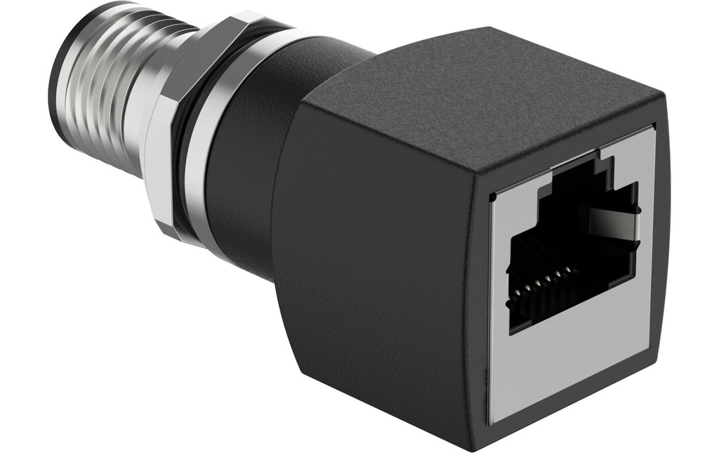 Hanwha Vision Accouplement Connecteur M12-RJ45 SPP-C1245 5 Pièce/s