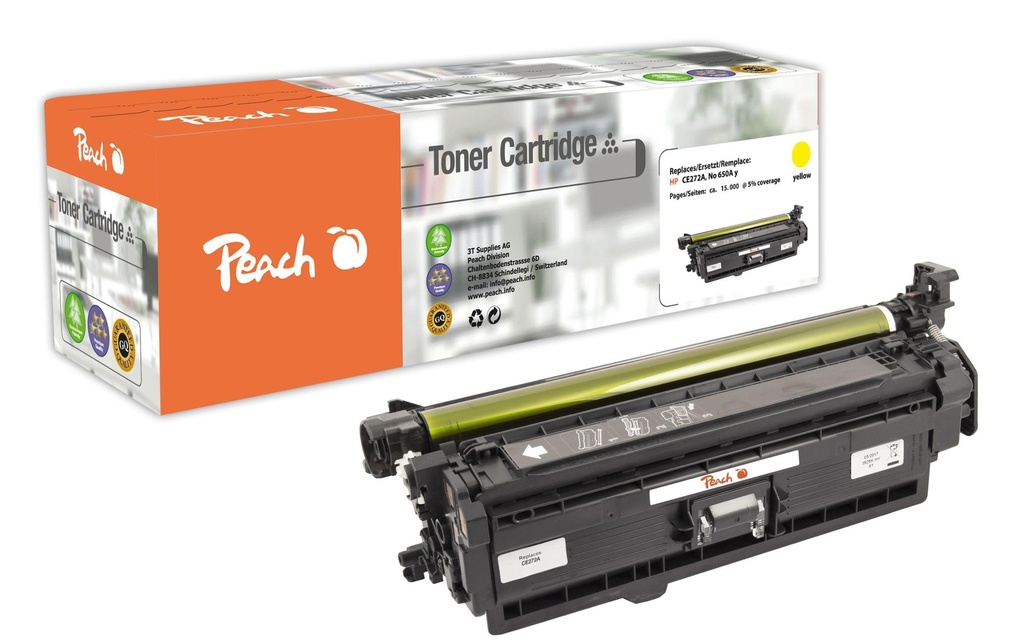 Peach Toner HP Nr. 650A (CE272A) Yellow
