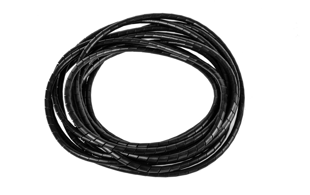 Plica Tuyau en spirale 5 m x 6 mm Noir