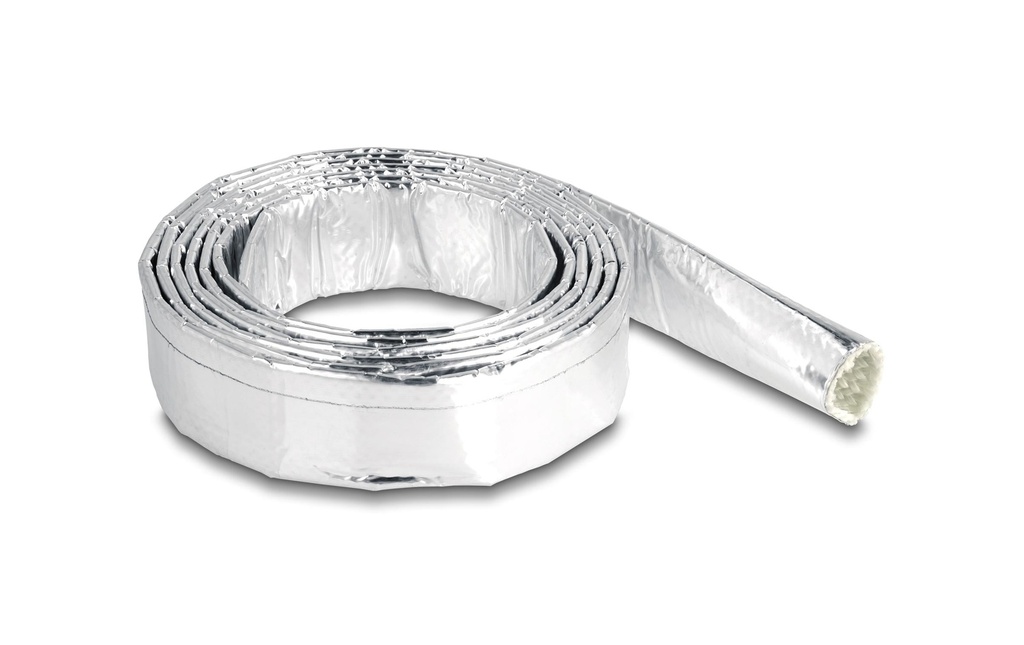Delock Gaine de câble en fibre de verre er aluminium 2 m x 16 mm Argenté