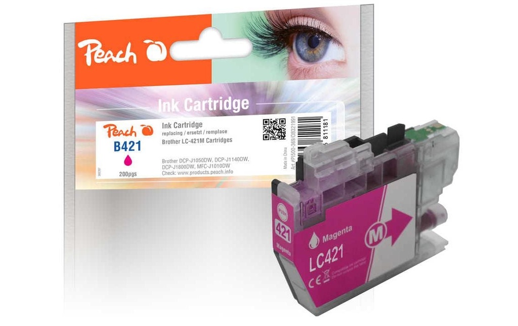 Peach Encre Brother LC-421M Magenta