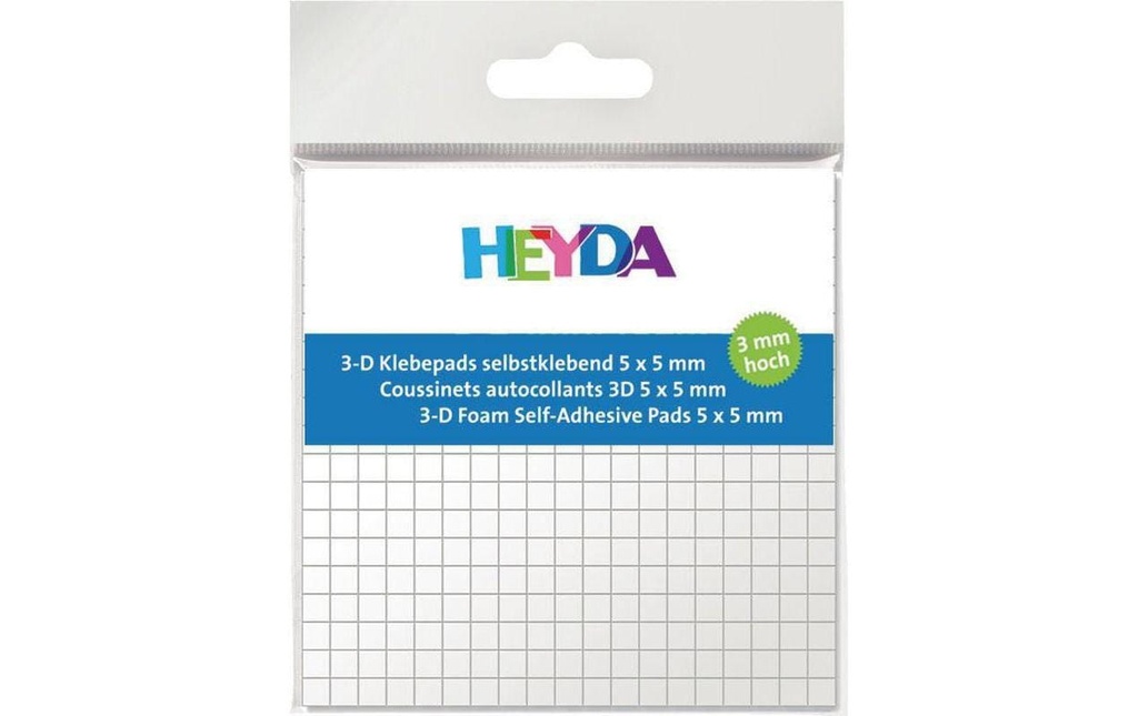 Heyda Pastille adhésive 361 Pièce/s, Blanc
