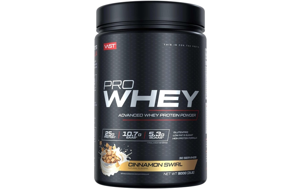 VAST Poudre Par boîte de Whey: 900g, Cinnamon Swirl